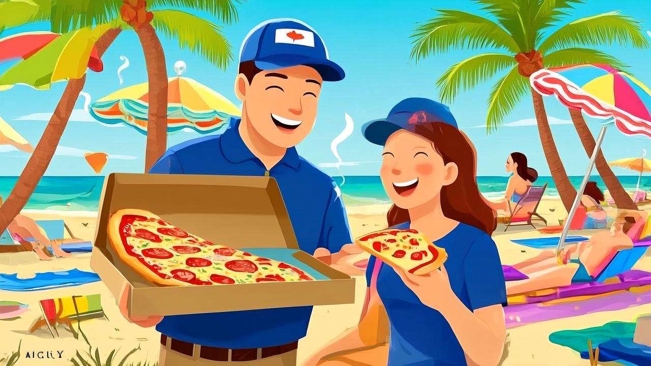 Пицца с доставкой на пляж: гастрономические находки для путешественников